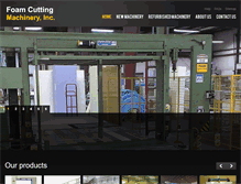 Tablet Screenshot of foamcuttingmachineryinc.com